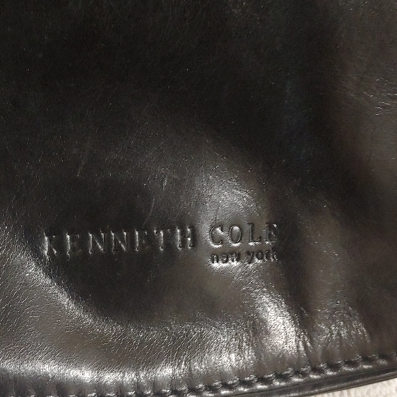 NWOT Kenneth Cole NY black leather bag - Picture 3 of 16